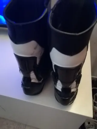 Stivali da moto neri e verdi TG 45