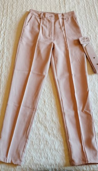 Pantaloni donna rosa taglia S