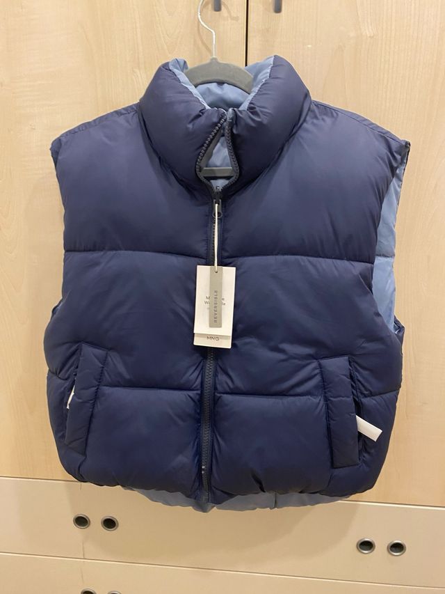 Chaleco reversible Mango azul
