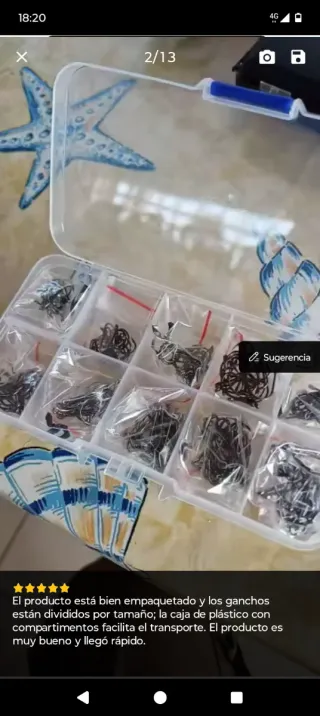 Set de anzuelos de pesca