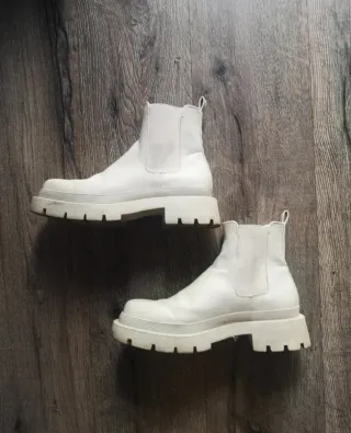 Botas Chelsea Blancas Talla 39