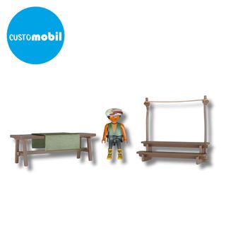 Playmobil Puesto Mercado con Banco y Tenderete