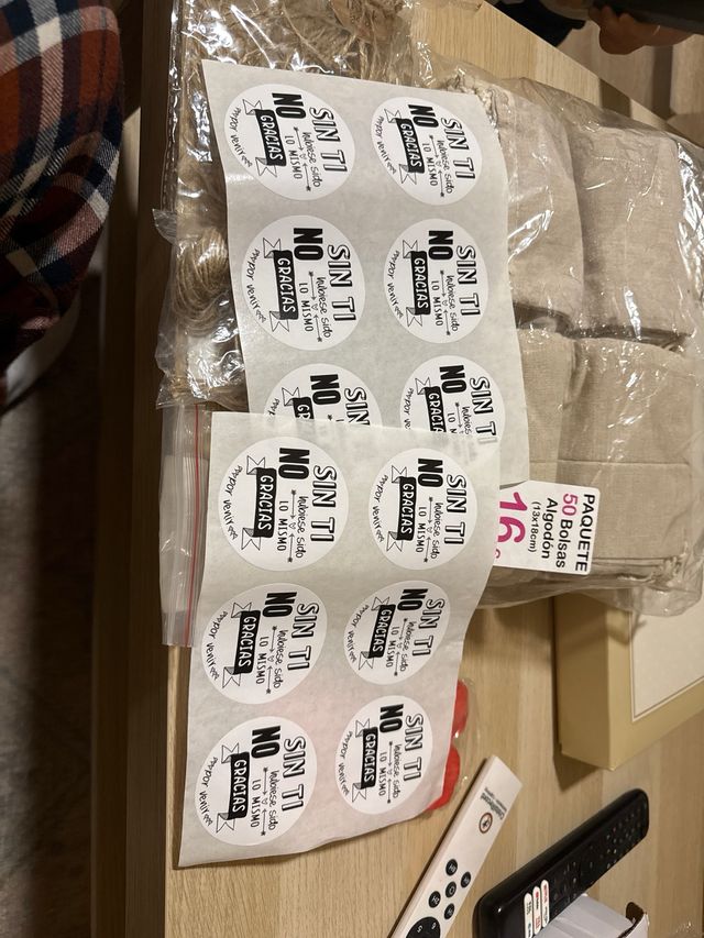 Paquete 50 Bolsas Algodón 13x18cm