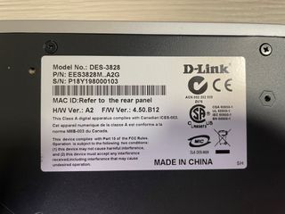 Switch D-Link DES-3828 24 Puertos Nivel 3