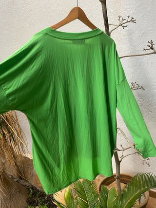 Chaqueta asimétrica O-neiss verde T. XXXL