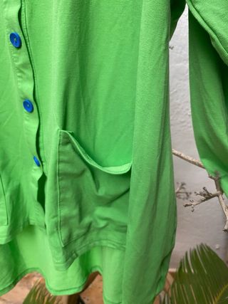 Chaqueta asimétrica O-neiss verde T. XXXL