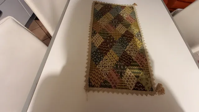 Runner patchwork con nappe e nappe