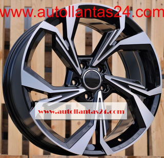 8827 JUEGO DE 4 LLANTAS AUDI RS BLACK META