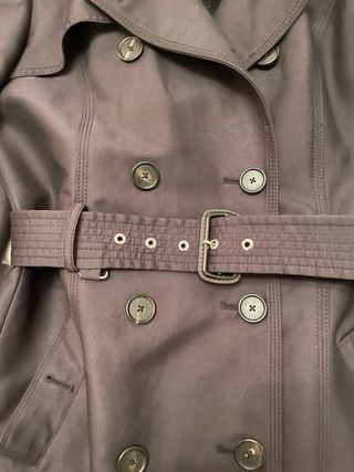 Gabardina Zara Negra Talla M