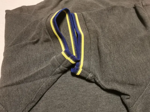 Polo Fred Perry gris oscuro M slim fit