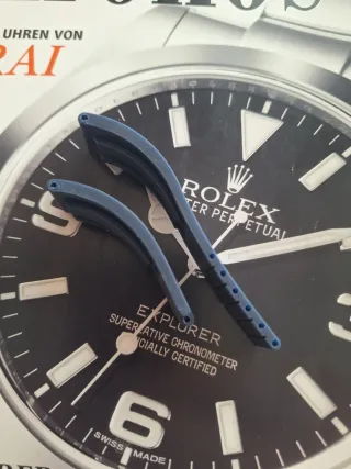 Para Daytona  correa Oysterflex 20mm azul