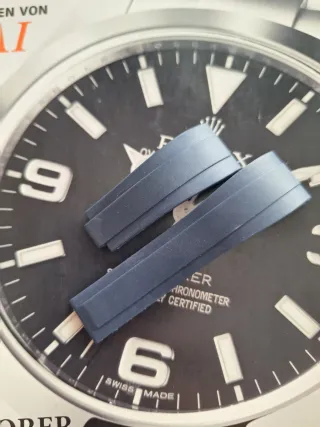 Para Daytona  correa Oysterflex 20mm azul