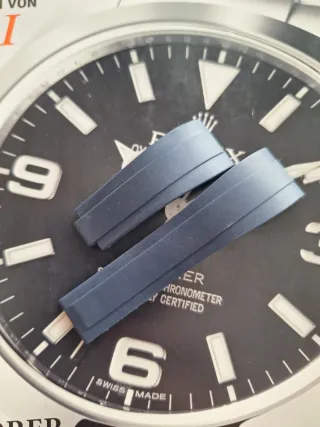 Para Daytona  correa Oysterflex 20mm azul