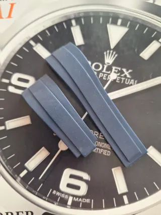 Para Daytona  correa Oysterflex 20mm azul