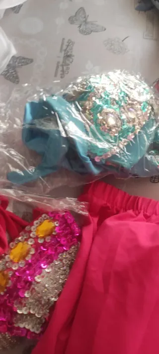 Trajes Danza Oriental Pink & Teal