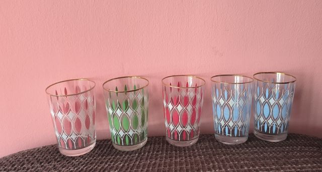 Vasos y jarra vintage años 60