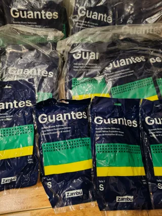 Lote 60 Guantes Látex Bicolor