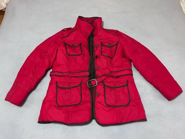 Abrigo Cortefiel Mujer Rojo