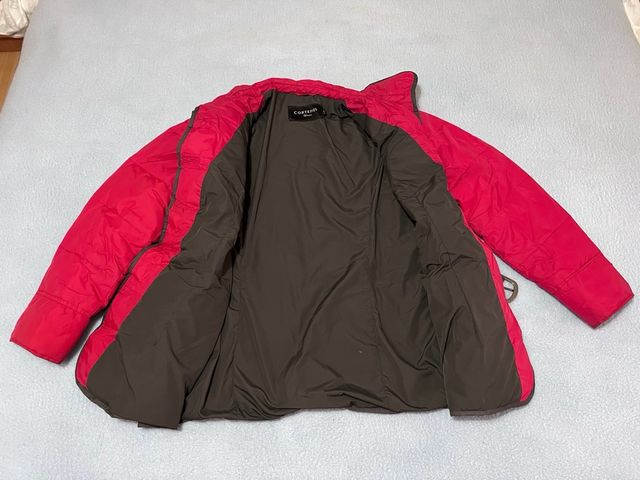 Abrigo Cortefiel Mujer Rojo