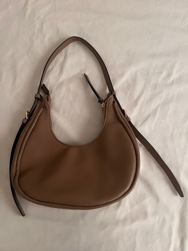 Bolso Hobo Marrón-taupe