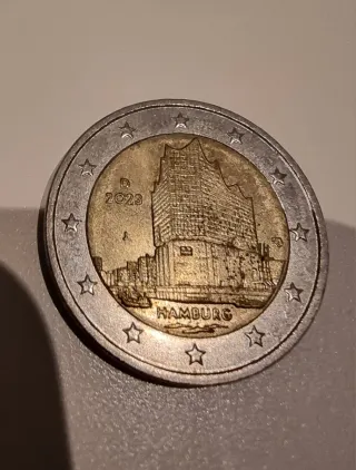 Moneda 2€ Conmemorativa Hamburgo 2023