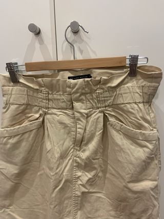 Falda Zara Beige Talla M