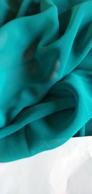 Tela gasa color azul verdosa 
