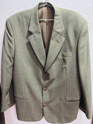 Traje de chaqueta hombre gris verdoso