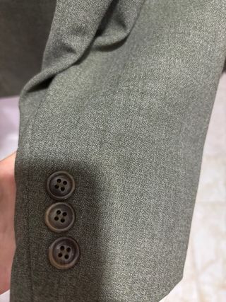 Traje de chaqueta hombre gris verdoso