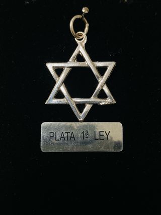 Estrella de David Plata de Ley 925