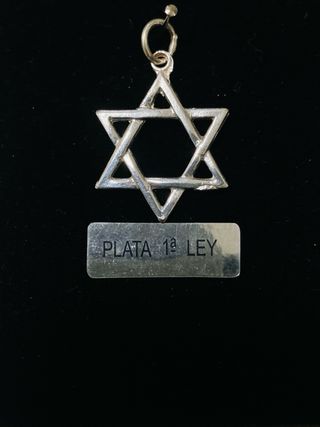 Estrella de David Plata de Ley 925