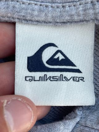 Sudadera Quiksilver Gris Logo