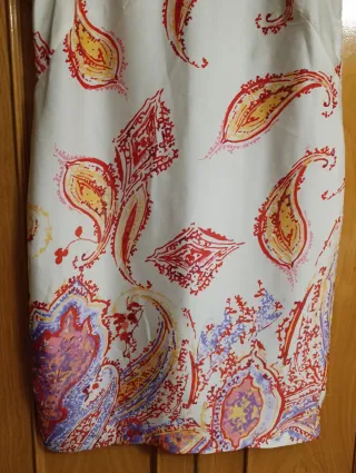 vestido de raso Azuaga