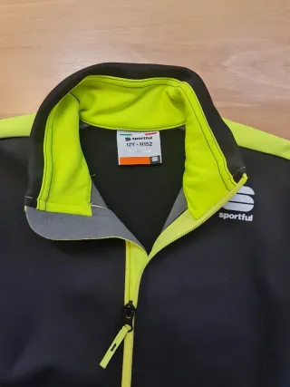 Chaqueta Sportful Team Junior Negra/Amarilla