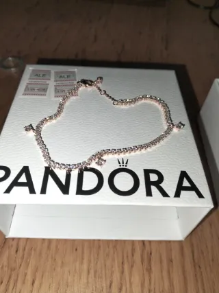 Pulsera Pandora Oro Rosa Circonitas