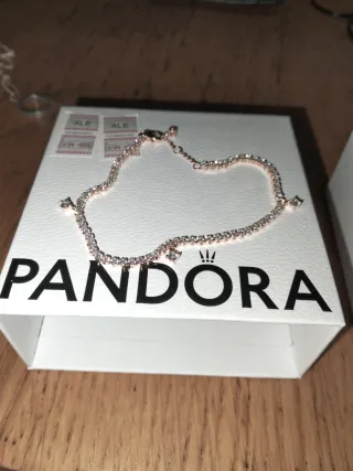 Pulsera Pandora Oro Rosa Circonitas