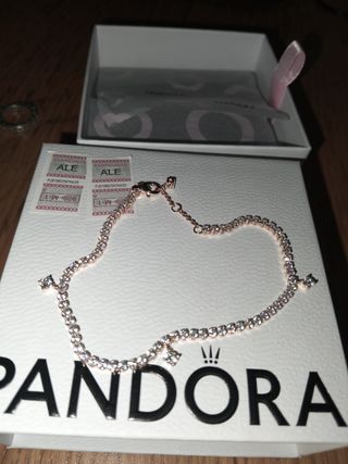 Pulsera Pandora Oro Rosa Circonitas