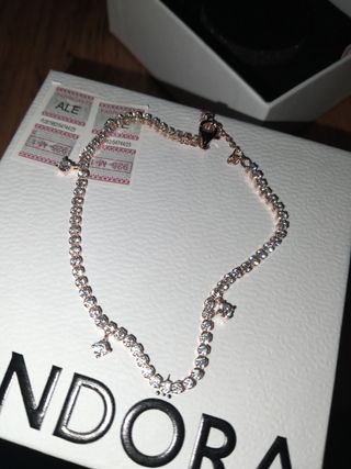 Pulsera Pandora Oro Rosa Circonitas