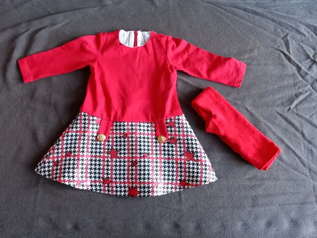 Vestido rojo 18-24 meses Ambaraba