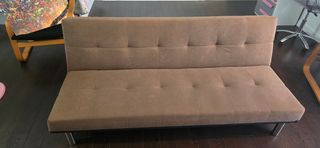 Sofá Cama Beige Tela