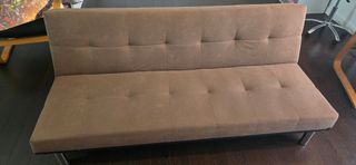 Sofá Cama Beige Tela