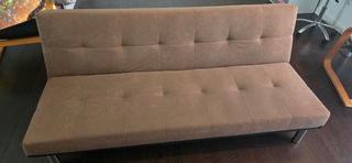 Sofá Cama Beige Tela