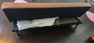 Sofá Cama Beige Tela