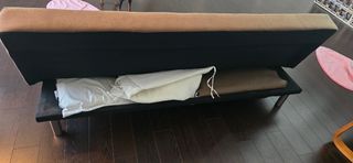 Sofá Cama Beige Tela