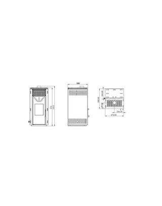 Estufa de pellets nueva CERO REM - 10 kW ESA67085C