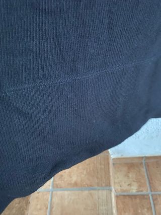 Vestido negro mangas globo Talla M
