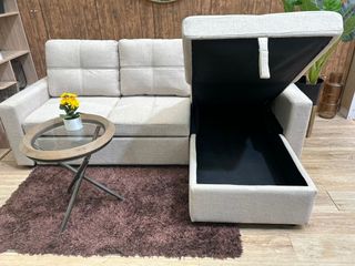 Sofá Cama Chaise Longue con Arcón