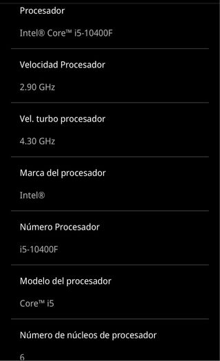 Ordenador Gaming i5 10400F NVIDIA  GTX 1650 