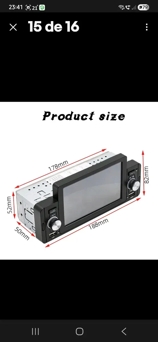 Radio Coche Multimedia CarPlay Android Auto⁸