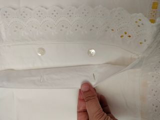 Lenzuola matrimoniali pizzo sangallo oro